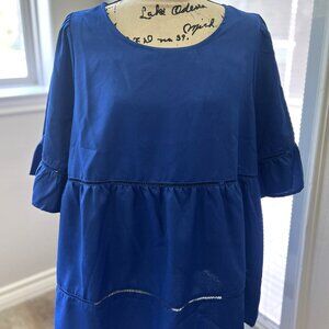 Shein Curve Royal Blue Blouse